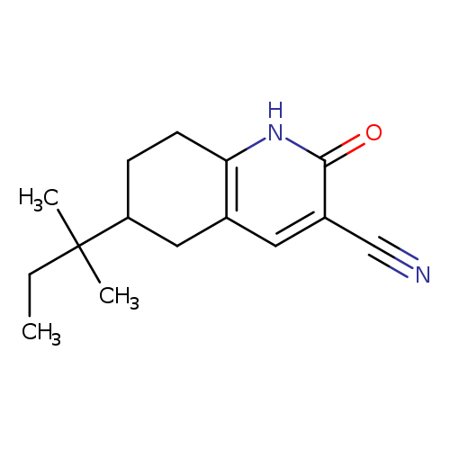 6-(2-methylbutan-2-yl)-2-oxo-1,2,5,6,7,8-hexahydroquinoline-3-carbonitrile