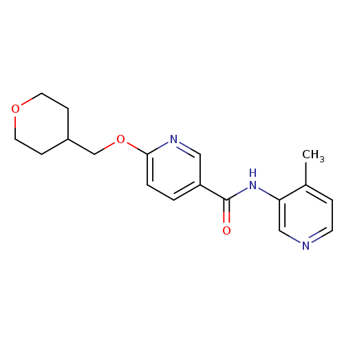 N-(4-methylpyridin-3-yl)-6-[(oxan-4-yl)methoxy]pyridine-3-carboxamide