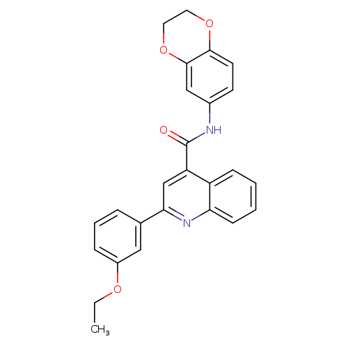 N-(2,3-dihydro-1,4-benzodioxin-6-yl)-2-(3-ethoxyphenyl)-4-quinolinecarboxamide
