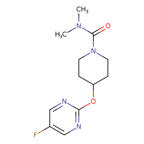 4-[(5-fluoropyrimidin-2-yl)oxy]-N,N-dimethylpiperidine-1-carboxamide