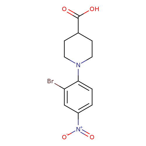 1-(2-bromo-4-nitrophenyl)piperidine-4-carboxylic acid