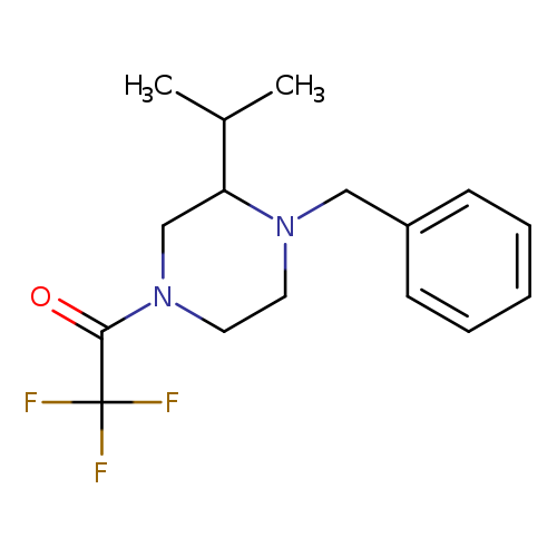 1-[4-benzyl-3-(propan-2-yl)piperazin-1-yl]-2,2,2-trifluoroethan-1-one