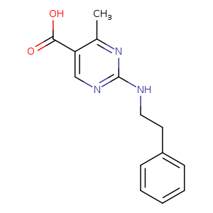 4-Methyl-2-[(2-phenylethyl)amino]pyrimidine-5-carboxylic acid