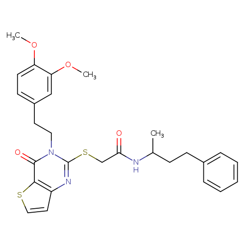 2-({3-[2-(3,4-dimethoxyphenyl)ethyl]-4-oxo-3H,4H-thieno[3,2-d]pyrimidin-2-yl}sulfanyl)-N-(4-phenylbutan-2-yl)acetamide