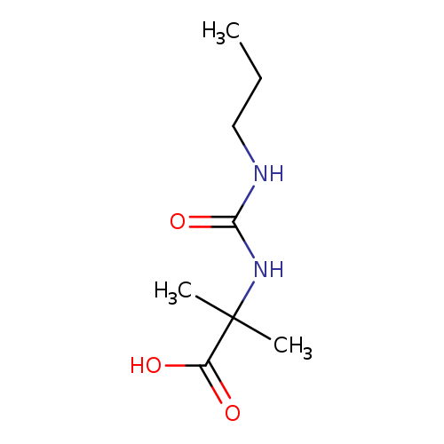 2-methyl-2-[(propylcarbamoyl)amino]propanoic acid