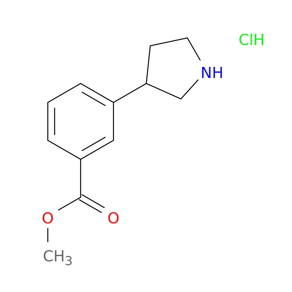 3-(3-Methoxycarbonylphenyl)pyrrolidine hydrochloride