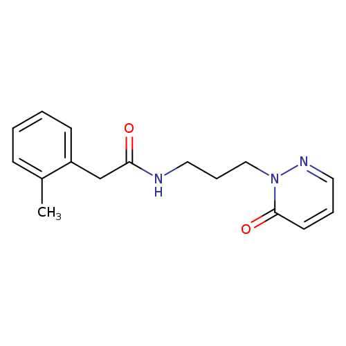 2-(2-methylphenyl)-N-[3-(6-oxo-1,6-dihydropyridazin-1-yl)propyl]acetamide