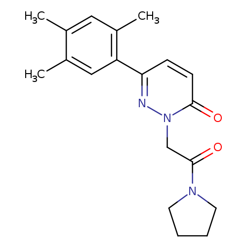 2-[2-oxo-2-(pyrrolidin-1-yl)ethyl]-6-(2,4,5-trimethylphenyl)-2,3-dihydropyridazin-3-one