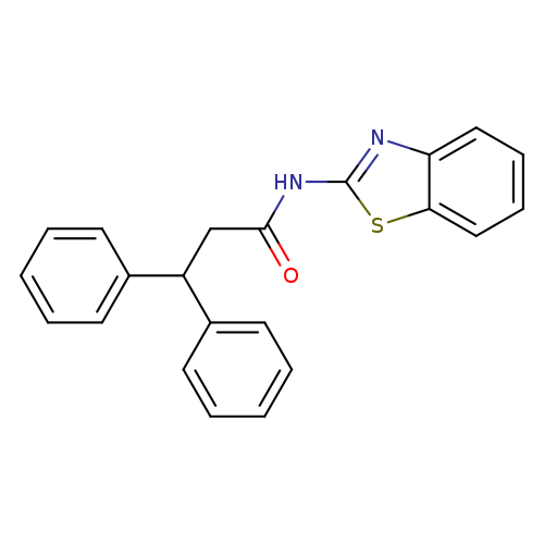N-(1,3-benzothiazol-2-yl)-3,3-diphenylpropanamide