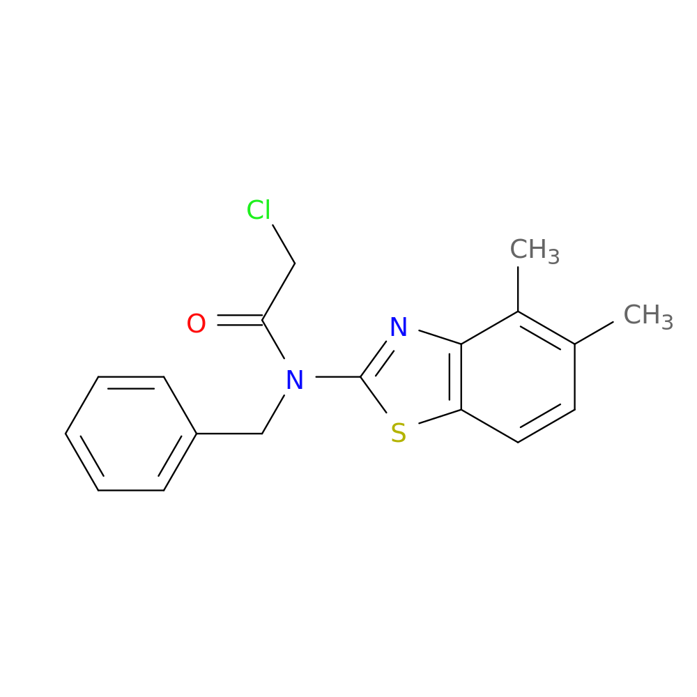N-benzyl-2-chloro-N-(4,5-dimethyl-1,3-benzothiazol-2-yl)acetamide