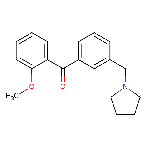 2-Methoxy-3'-pyrrolidinomethyl benzophenone