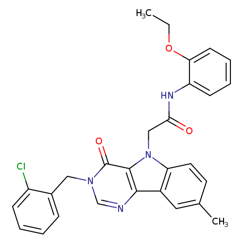 2-{3-[(2-chlorophenyl)methyl]-8-methyl-4-oxo-3H,4H,5H-pyrimido[5,4-b]indol-5-yl}-N-(2-ethoxyphenyl)acetamide
