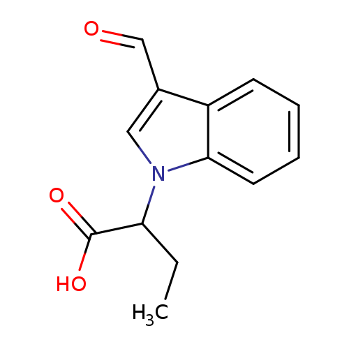2-(3-Formyl-1H-indol-1-yl)butanoic acid