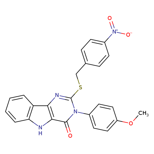 3-(4-methoxyphenyl)-2-{[(4-nitrophenyl)methyl]sulfanyl}-3H,4H,5H-pyrimido[5,4-b]indol-4-one