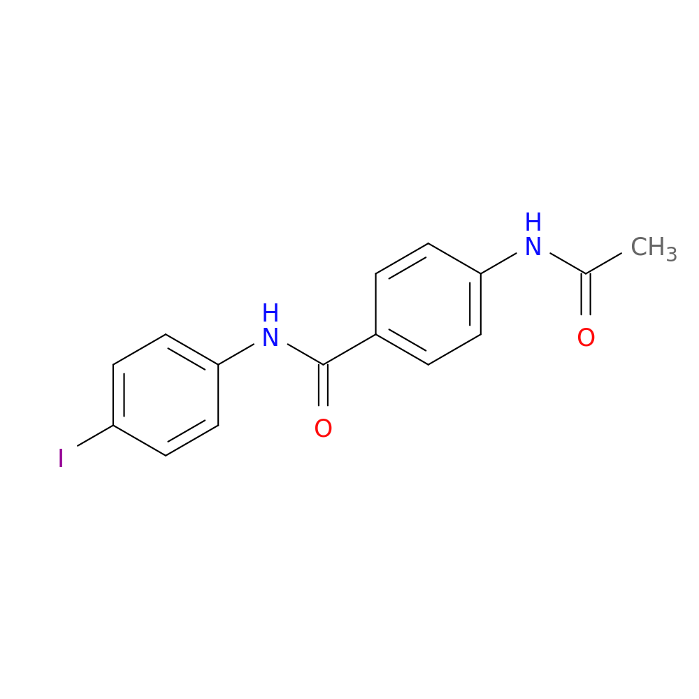 4-(acetylamino)-N-(4-iodophenyl)benzamide