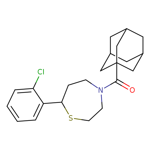 4-(adamantane-1-carbonyl)-7-(2-chlorophenyl)-1,4-thiazepane