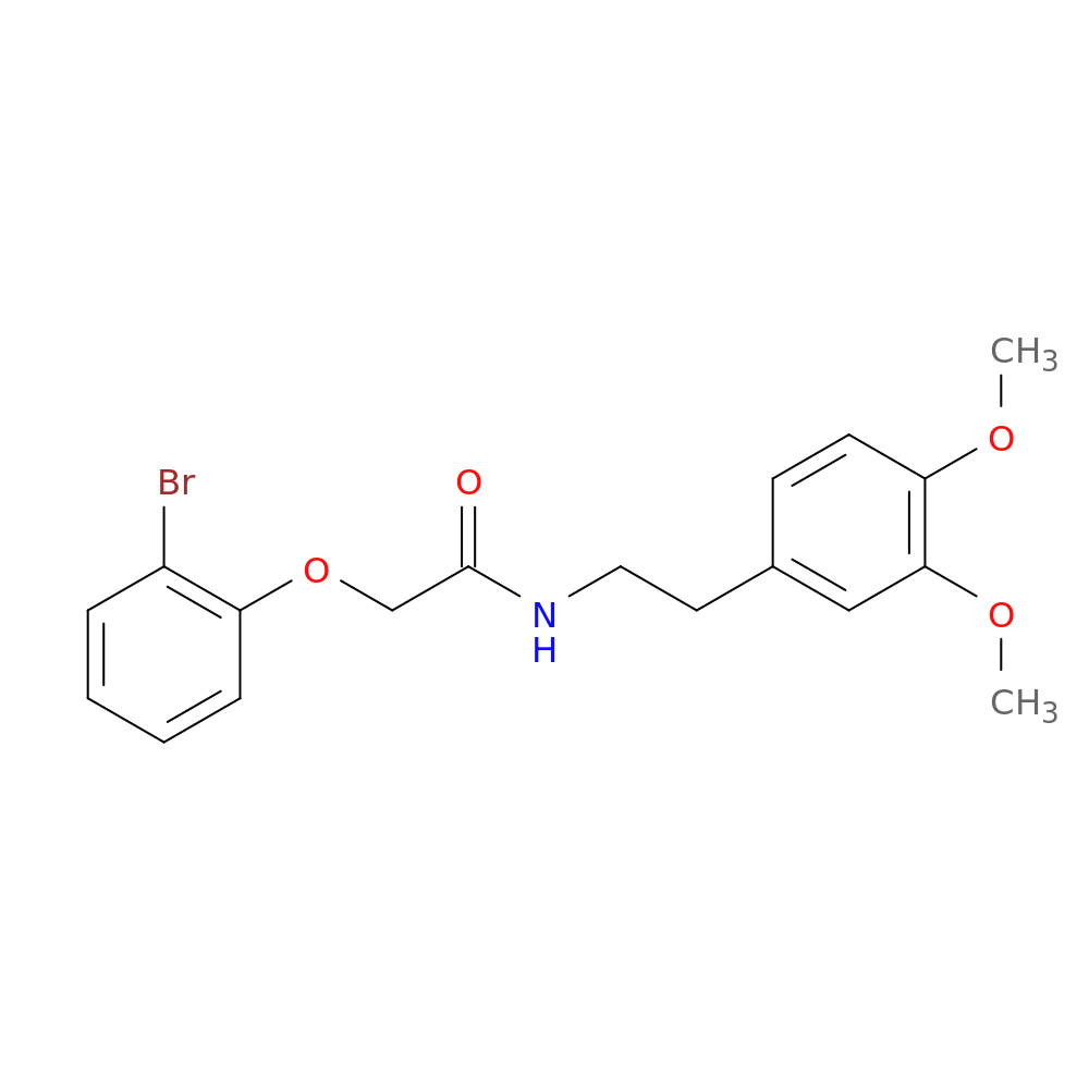 2-(2-bromophenoxy)-N-[2-(3,4-dimethoxyphenyl)ethyl]acetamide