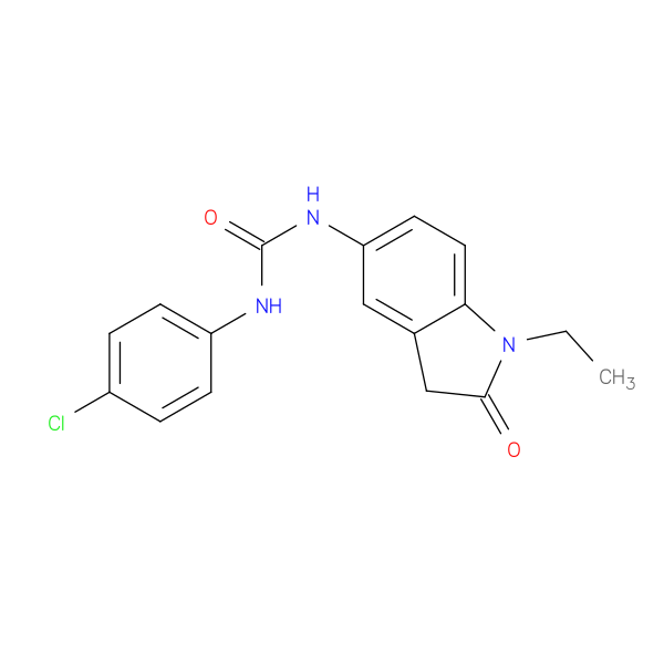 1-(4-chlorophenyl)-3-(1-ethyl-2-oxo-2,3-dihydro-1H-indol-5-yl)urea