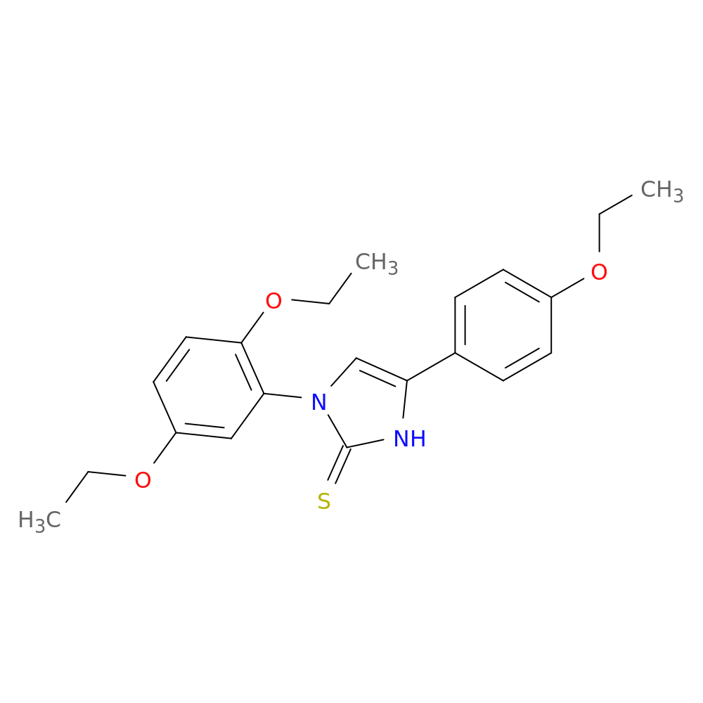 1-(2,5-diethoxyphenyl)-4-(4-ethoxyphenyl)-2,3-dihydro-1H-imidazole-2-thione