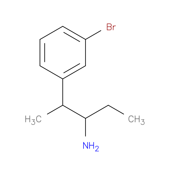 2-(3-bromophenyl)pentan-3-amine