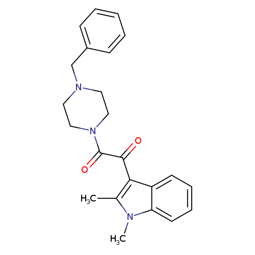 1-(4-benzylpiperazin-1-yl)-2-(1,2-dimethyl-1H-indol-3-yl)ethane-1,2-dione