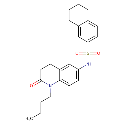 N-(1-butyl-2-oxo-1,2,3,4-tetrahydroquinolin-6-yl)-5,6,7,8-tetrahydronaphthalene-2-sulfonamide