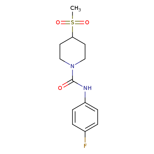 N-(4-fluorophenyl)-4-methanesulfonylpiperidine-1-carboxamide