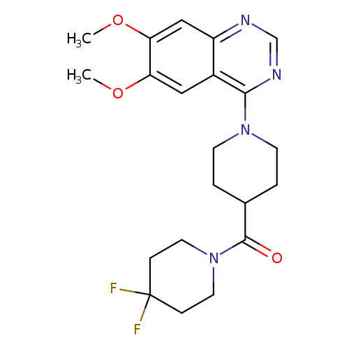 4-[4-(4,4-difluoropiperidine-1-carbonyl)piperidin-1-yl]-6,7-dimethoxyquinazoline