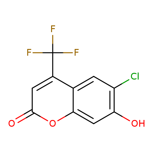 2H-1-Benzopyran-2-one, 6-chloro-7-hydroxy-4-(trifluoromethyl)-