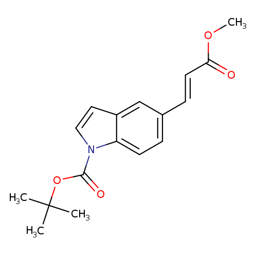 tert-Butyl 5-(3-methoxy-3-oxoprop-1-en-1-yl)-1H-indole-1-carboxylate