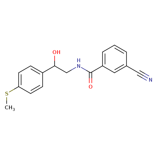 3-cyano-N-{2-hydroxy-2-[4-(methylsulfanyl)phenyl]ethyl}benzamide