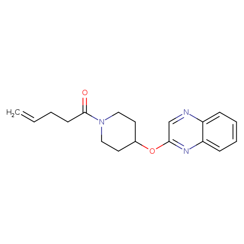1-[4-(quinoxalin-2-yloxy)piperidin-1-yl]pent-4-en-1-one