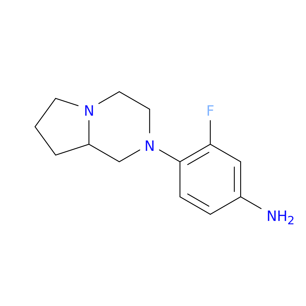 3-Fluoro-4-(hexahydropyrrolo[1,2-a]pyrazin-2(1H)-yl)aniline