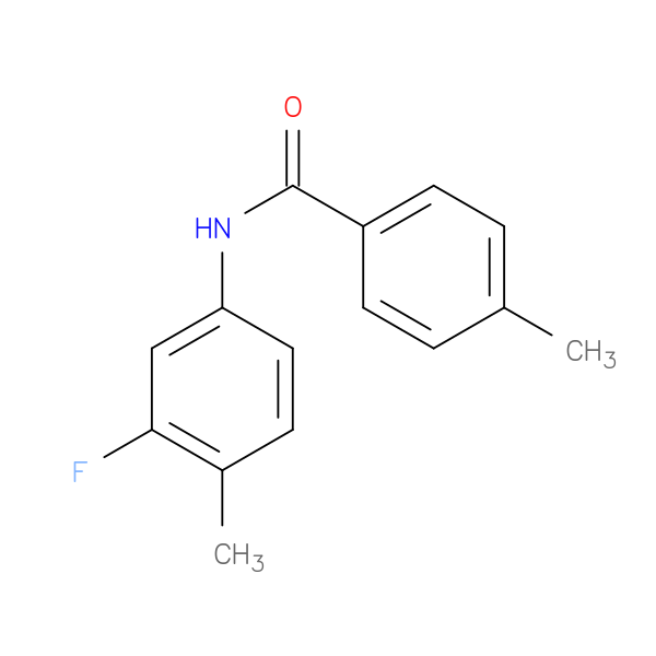 N-(3-fluoro-4-methylphenyl)-4-methylbenzamide
