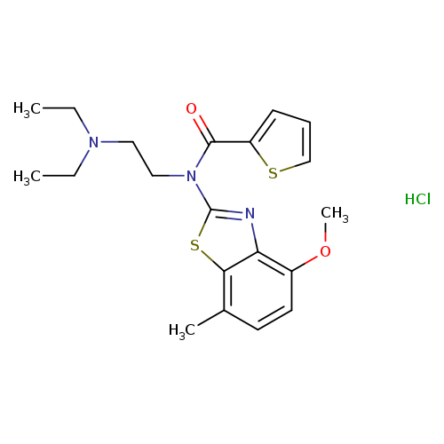 N-[2-(diethylamino)ethyl]-N-(4-methoxy-7-methyl-1,3-benzothiazol-2-yl)thiophene-2-carboxamide hydrochloride