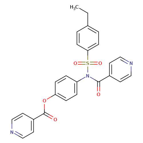 4-[N-(4-ethylbenzenesulfonyl)pyridine-4-amido]phenyl pyridine-4-carboxylate
