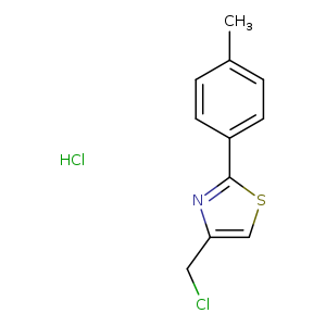 4-(chloromethyl)-2-(4-methylphenyl)-1,3-thiazole hydrochloride