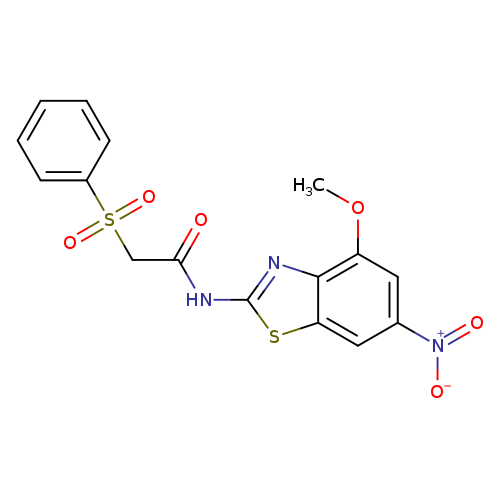 2-(benzenesulfonyl)-N-(4-methoxy-6-nitro-1,3-benzothiazol-2-yl)acetamide