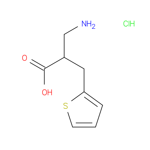 3-amino-2-[(thiophen-2-yl)methyl]propanoic acid hydrochloride