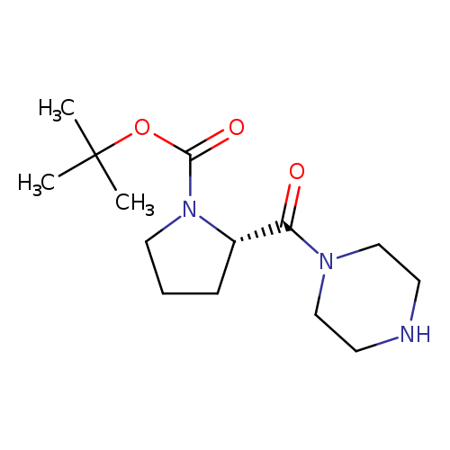 tert-butyl (2S)-2-(piperazine-1-carbonyl)pyrrolidine-1-carboxylate