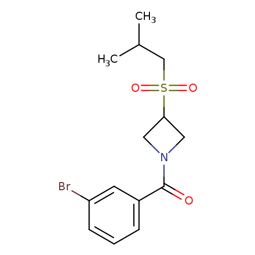 1-(3-bromobenzoyl)-3-(2-methylpropanesulfonyl)azetidine