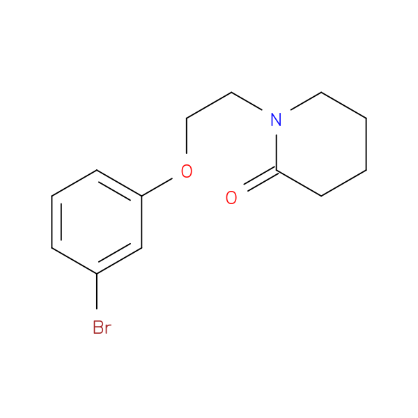 1-[2-(3-bromophenoxy)ethyl]piperidin-2-one