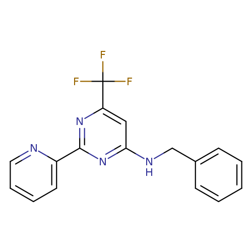 N-benzyl-2-(pyridin-2-yl)-6-(trifluoromethyl)pyrimidin-4-amine