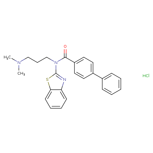 N-(1,3-benzothiazol-2-yl)-N-[3-(dimethylamino)propyl]-[1,1'-biphenyl]-4-carboxamide hydrochloride