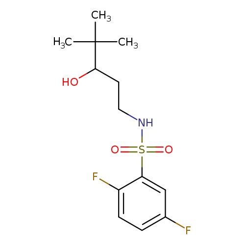 2,5-difluoro-N-(3-hydroxy-4,4-dimethylpentyl)benzene-1-sulfonamide