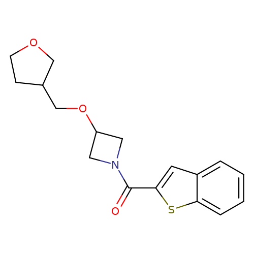 1-(1-benzothiophene-2-carbonyl)-3-[(oxolan-3-yl)methoxy]azetidine