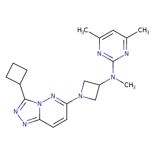 N-(1-{3-cyclobutyl-[1,2,4]triazolo[4,3-b]pyridazin-6-yl}azetidin-3-yl)-N,4,6-trimethylpyrimidin-2-amine