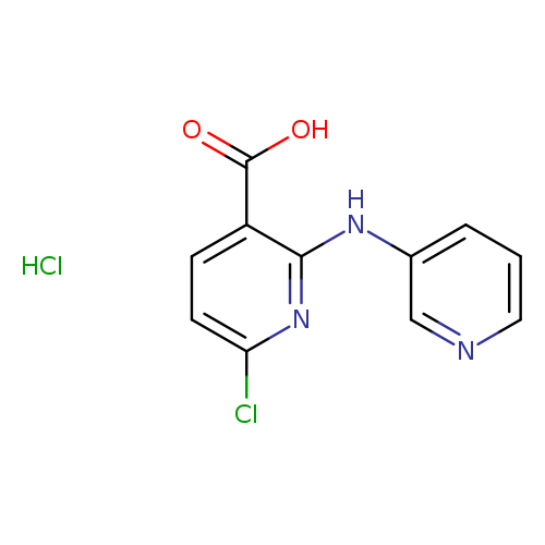 6-chloro-2-[(pyridin-3-yl)amino]pyridine-3-carboxylic acid hydrochloride