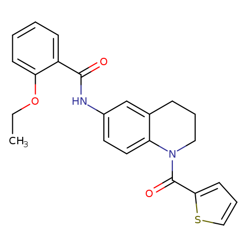 2-ethoxy-N-[1-(thiophene-2-carbonyl)-1,2,3,4-tetrahydroquinolin-6-yl]benzamide
