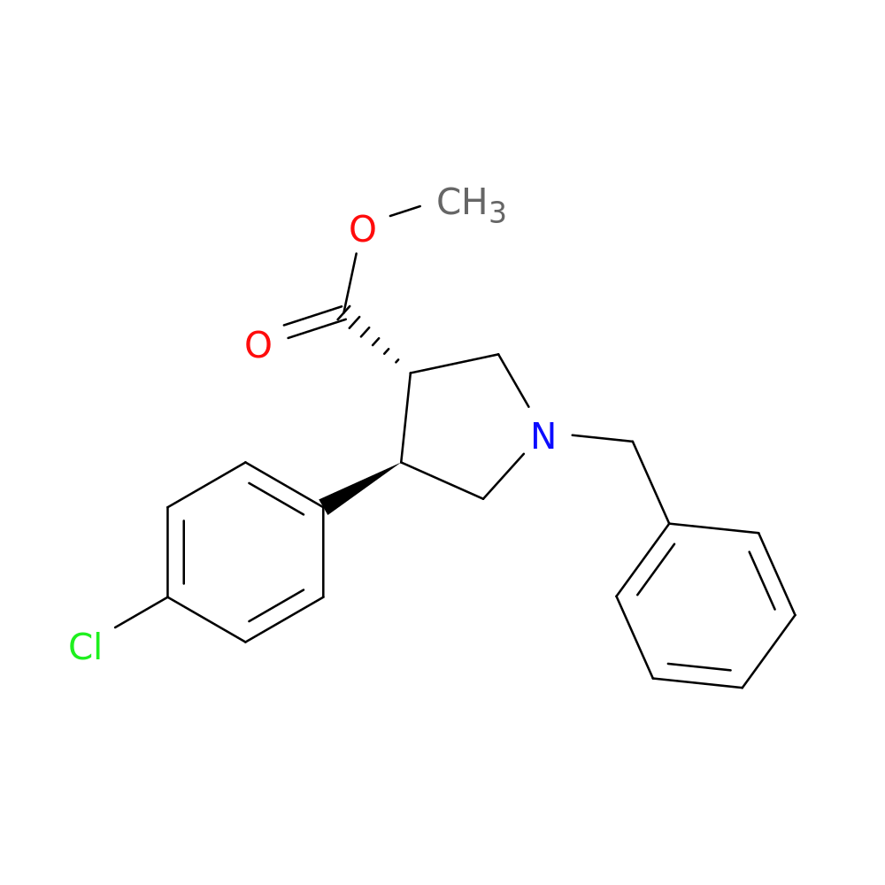 rac-methyl (3R,4S)-1-benzyl-4-(4-chlorophenyl)pyrrolidine-3-carboxylate